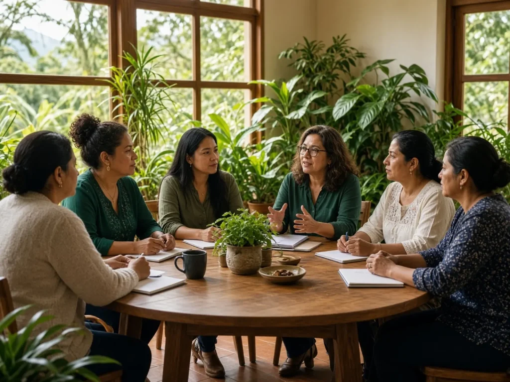 Estudios de buenas prácticas — mujeres y recuperación verde — imagen editorial SumaCA