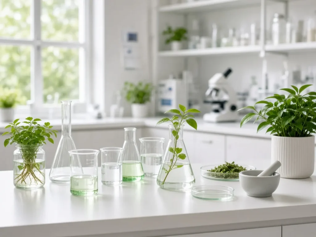 Laboratorio limpio de productos de cuidado del hogar
